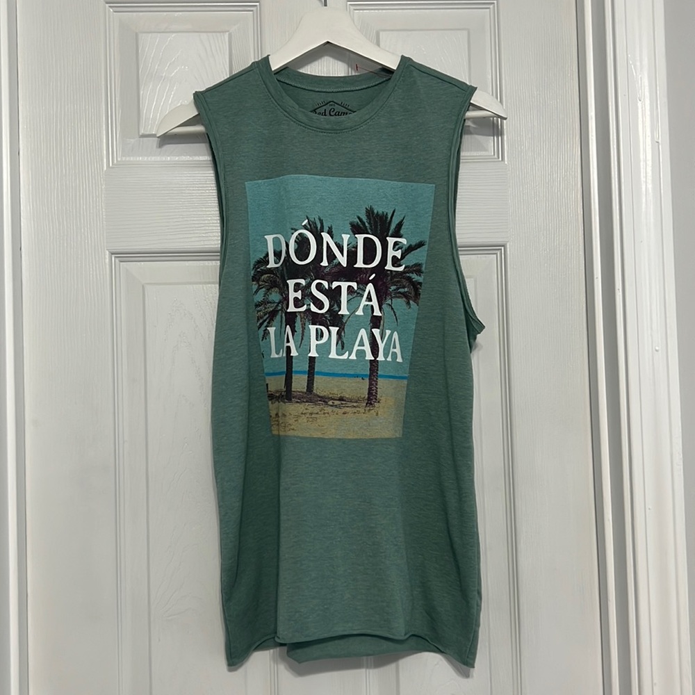 MENS RED CAMEL tank top size: s